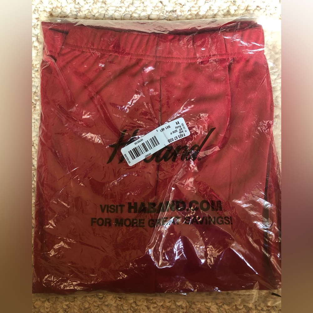 Haband Deep Red Trousers, Polyester, size 22W